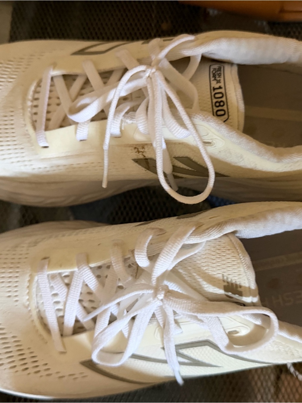 New Balance Kids White Athletic Sneakers